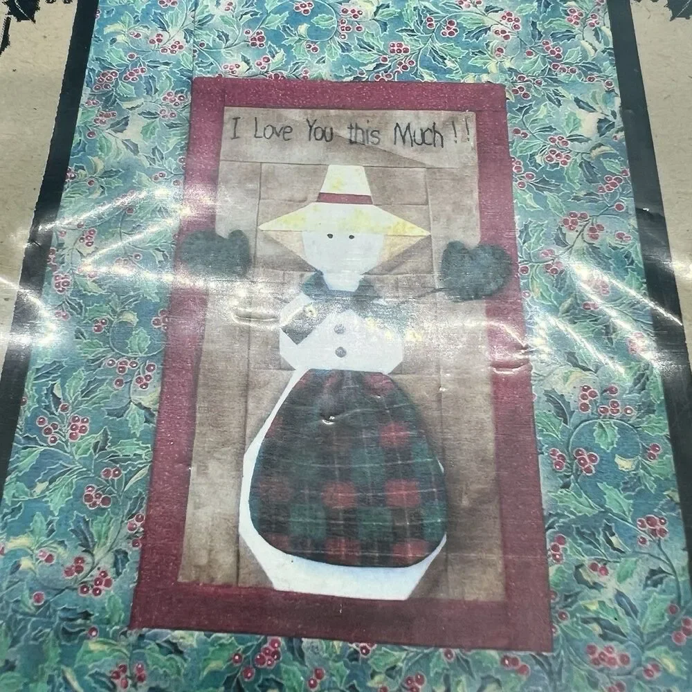 ThimbleArt christmas kit snowmom Ruth Jensen Fabric Quilt Pattern 14